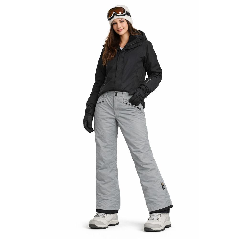 NFA Stormbreaker Ski Snow Pants Gray Waterproof Women’s Large Winter Outdoor